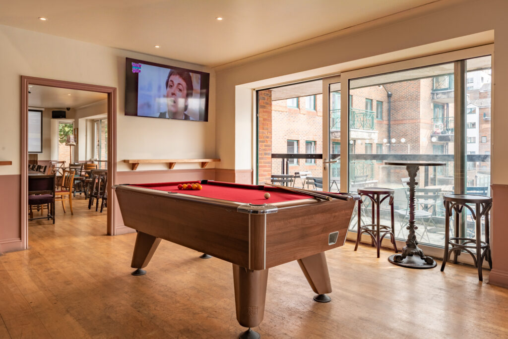 pub with pool table